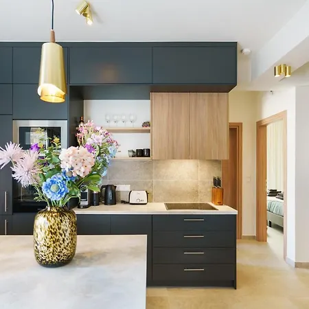 Modern Family Leba With Terrace View, Private Pool & Bbq Villa